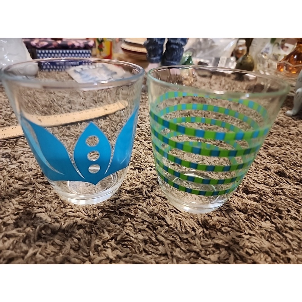 IKEA Mix N Match Glasses Tumblers 3 3/4" 22648, SET OF 2